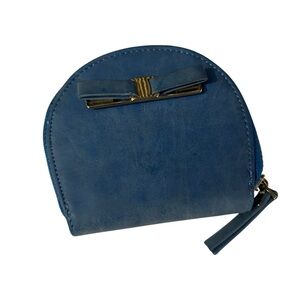 Urban Energy blue zip around curve wallet mini Walk on the Style side